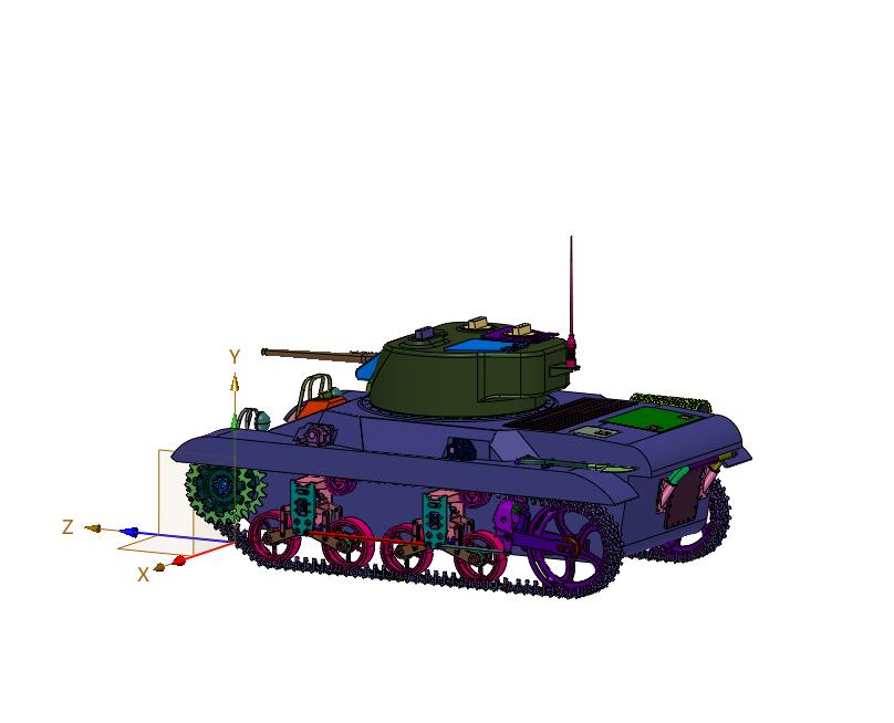 二战中美国空降M22轻型坦克