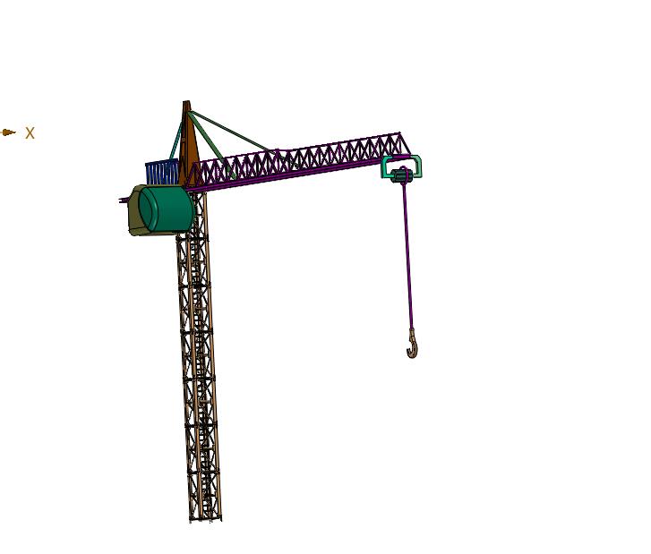 高层建筑港口操作塔式起重机