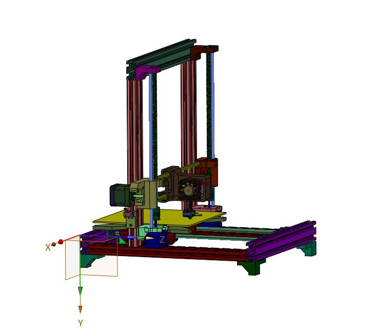 高精度铝型材Prusa3D打印机