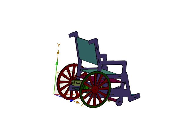 激光切割成型电动轮椅