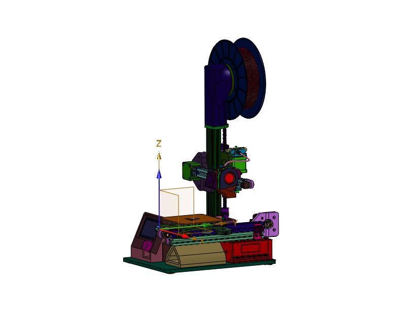 可快速搭建3D打印机平台悬臂结构