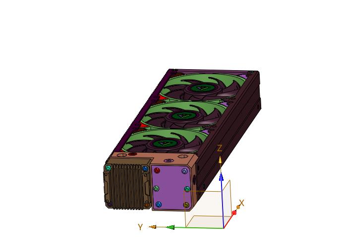 铝合金BAROW炫影一体式水冷散热器