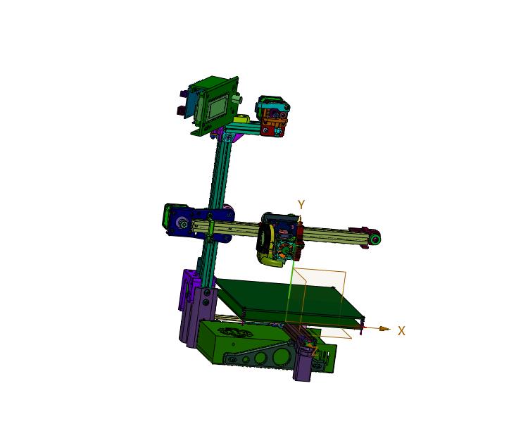 三自由度悬臂式3D打印机