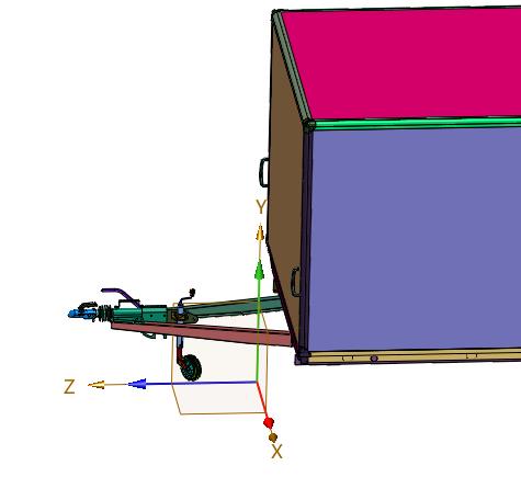重型全挂箱式转运消防工具车拖车