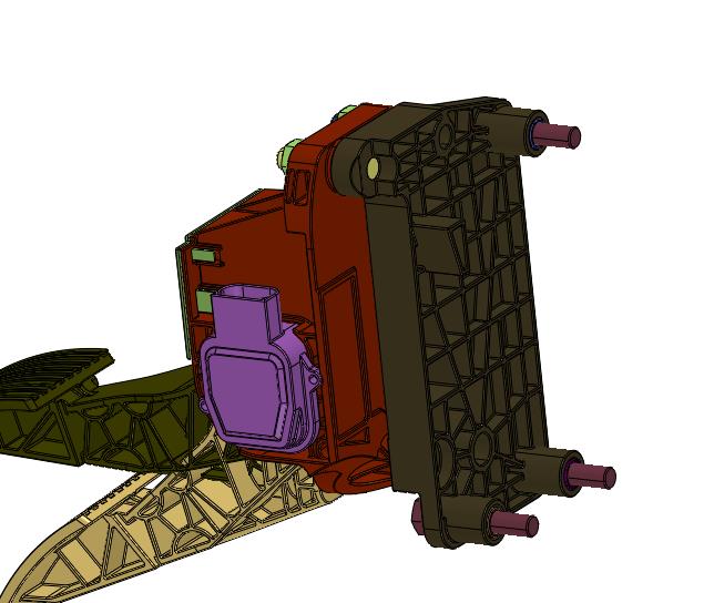 装载机油门踏板操纵阀