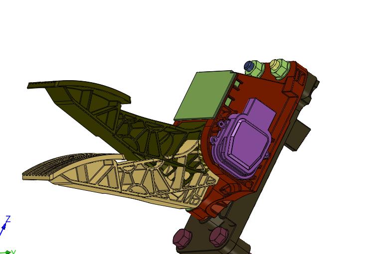 装载机油门踏板操纵阀