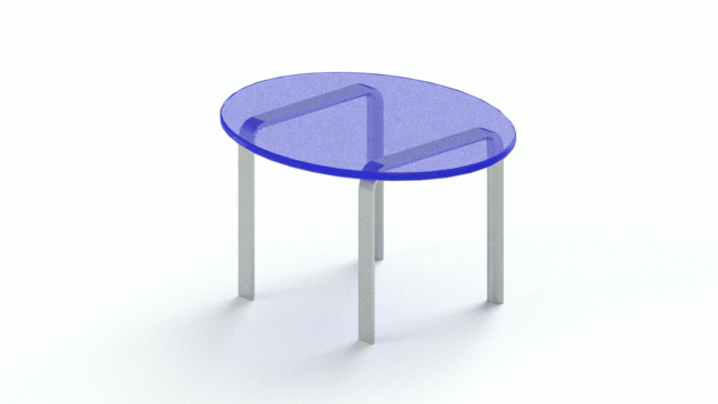 3D玻璃桌