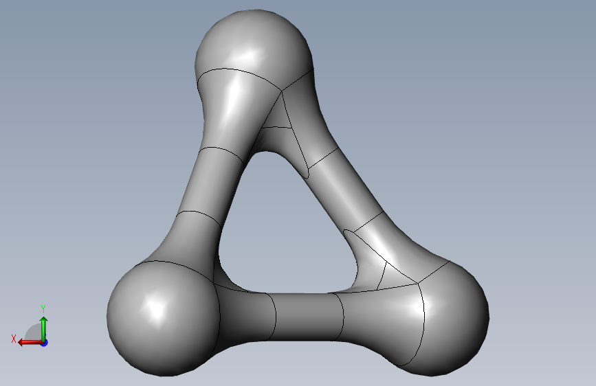 四面体骨架 Solidworks 2019 模型图纸下载 懒石网