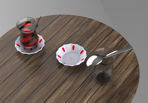 咖啡杯、碟和茶