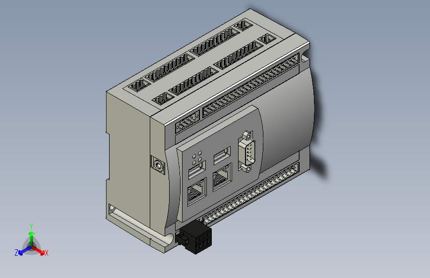 电子控制器-8166750 CECC-X-M1-YS-L4_STEP_模型图纸下载 – 懒石网