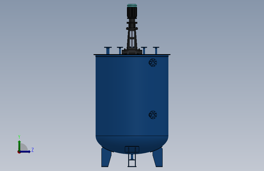 溶解罐LK-C-5-5-S31603 左侧视图
