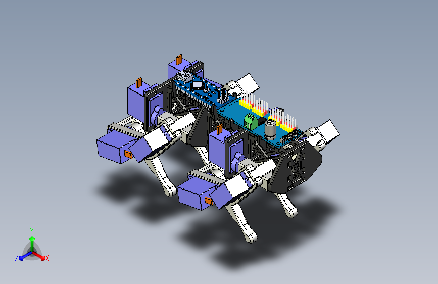 9g Nano迷你机器狗3D打印图纸 STL格式