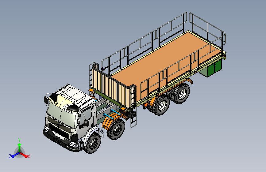 CAMION VOLVO卡车货车3D数模图纸 IGS格式
