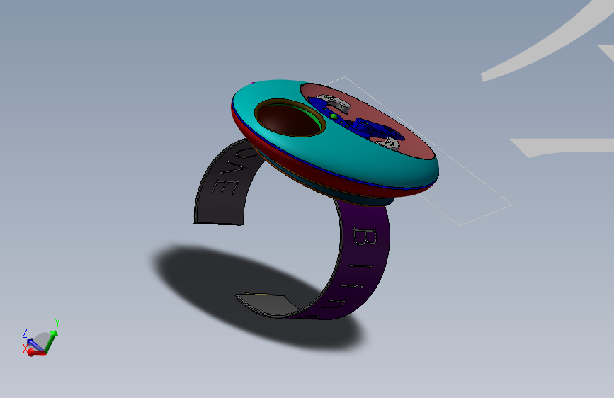 盲人数码导航器三维图 Solidworks 2012 模型图纸下载 懒石网