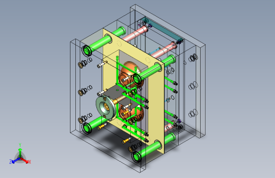塑料碗的注塑模具设计三维图992059