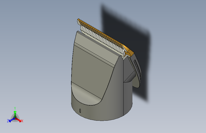 电动理发器三维Creo模型