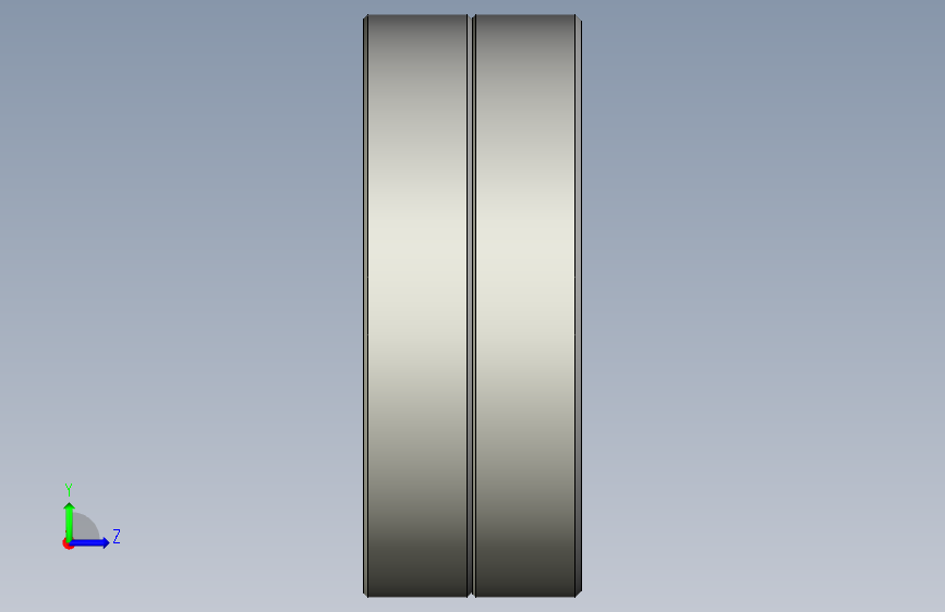国标径向止推滚珠轴承-Bearing,GB-T292_B_AC_DT-1994 左侧视图