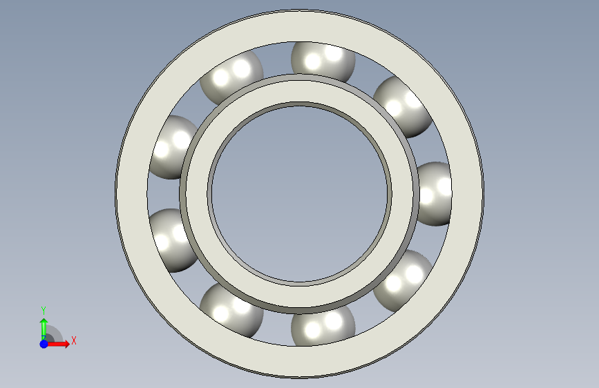 国标径向止推滚珠轴承-Bearing,GB-T292_B_B_DB-1994_UG_模型图纸下载 – 懒石网