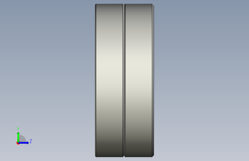 国标径向止推滚珠轴承-Bearing,GB-T292_B_B_DT-1994 左侧视图