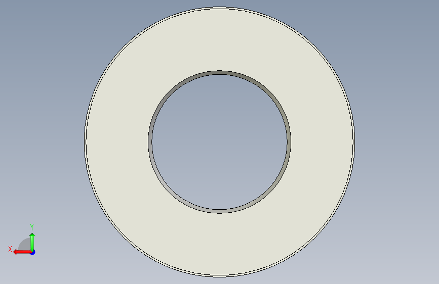 国标推力球轴承-Bearing,GB-T301_53000-1995 背面视图