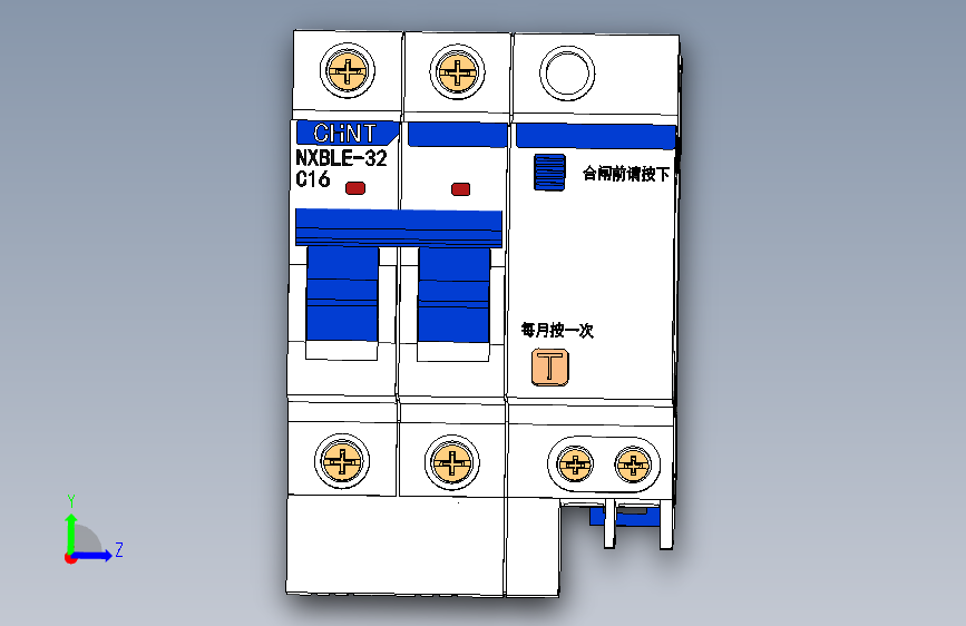 小型漏电断路器（NXBLE-32-2P C16A）