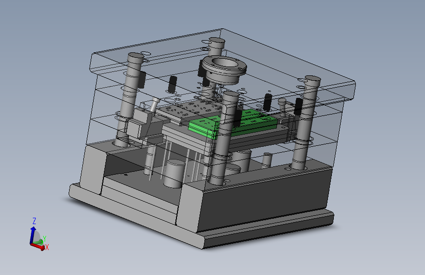 插座上盖注塑模设计含三维SW模型