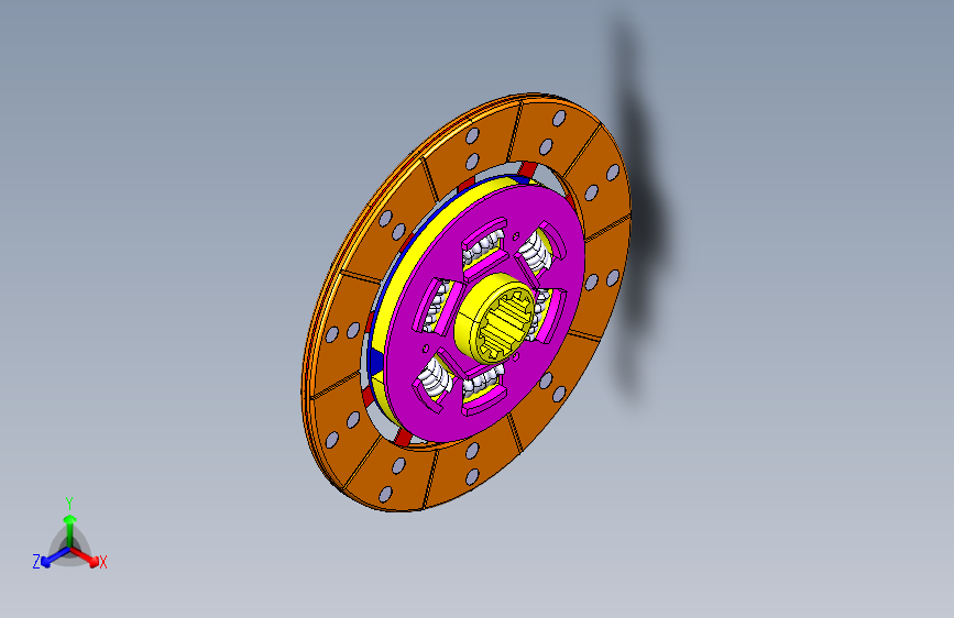 汽车膜片弹簧离合器三维CATIA设计+CAD图纸+说明书