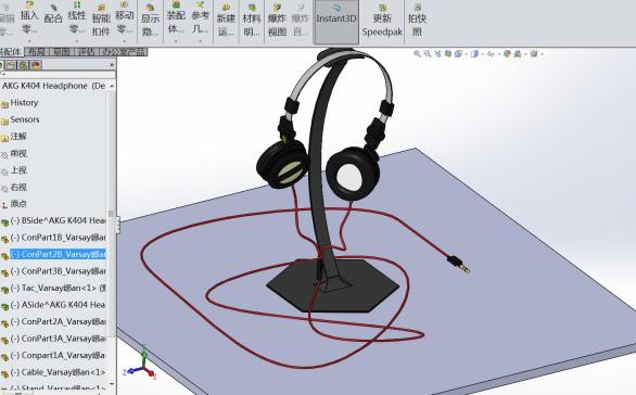 AKG-K404耳机模型