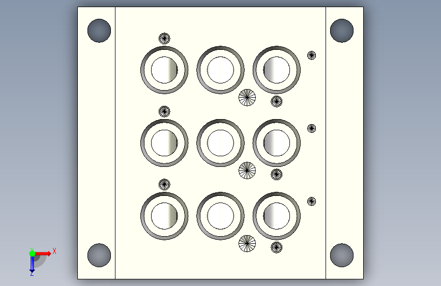 支架-543840 CPE18-PRS-3_8-3 俯视图