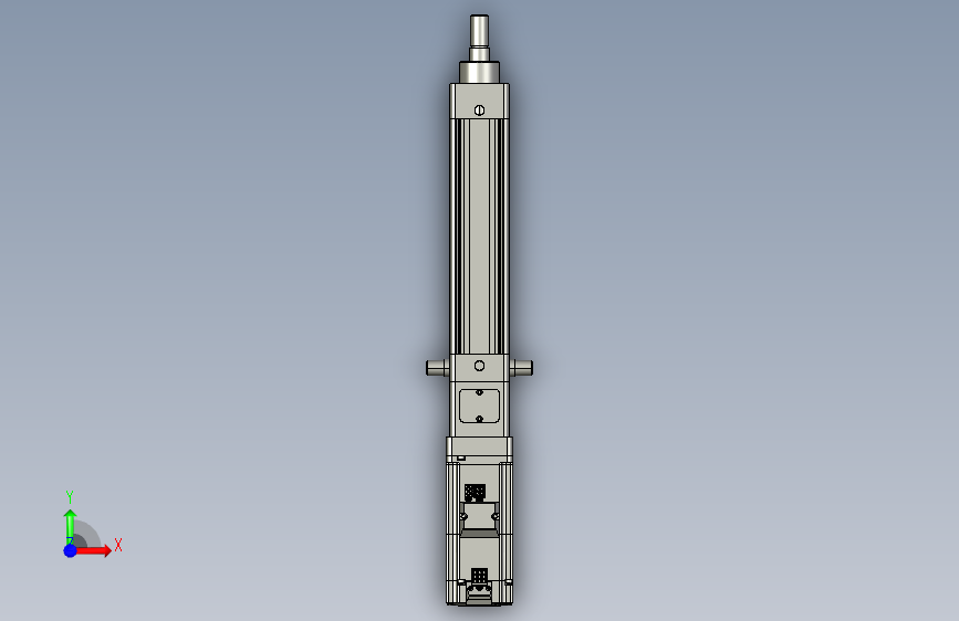 TPA ESR系列轻载型电动缸-TPA-ESR40-1210C-L100-M-TC-W-P40-C3 正面视图