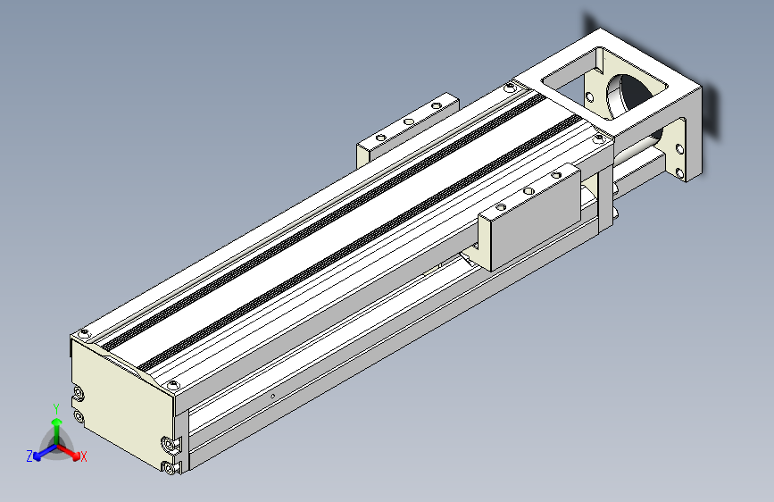 TPA KK系列单轴机器人-TPA-KNR-8610C-340A1-M-F0_STEP_模型图纸下载 – 懒石网