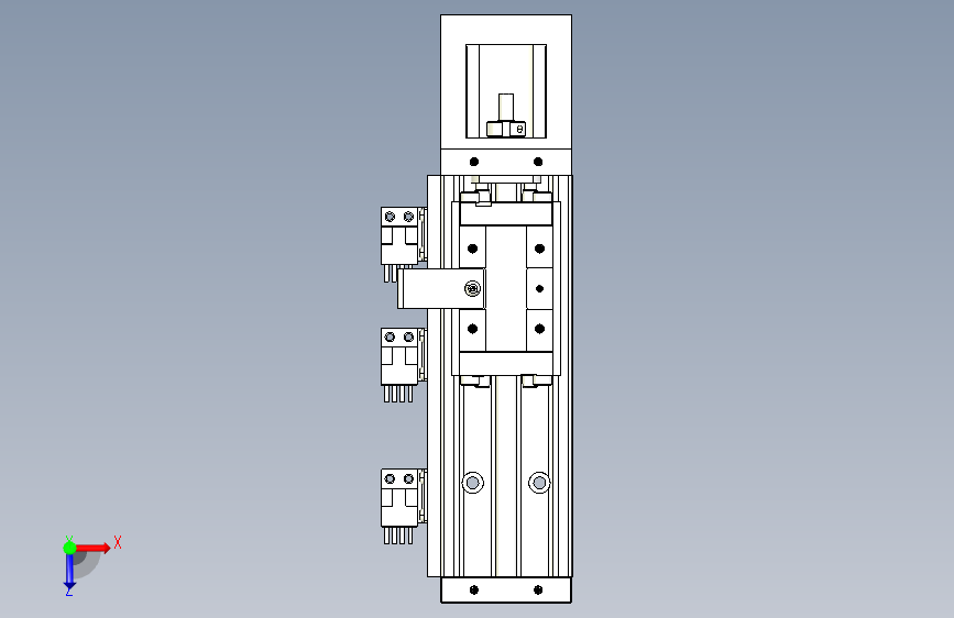 TPA KK系列单轴机器人-TPA-KSR-5002C-150A1-M-F0S2 俯视图