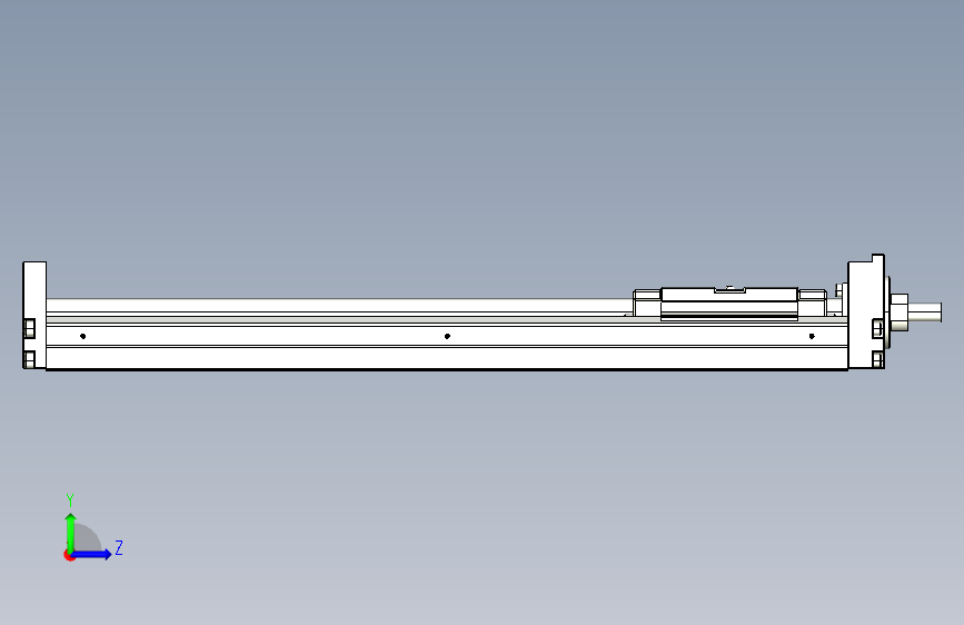 TPA KK系列单轴机器人-TPA-KSR-8610C-440A1-M-H0S2 左侧视图