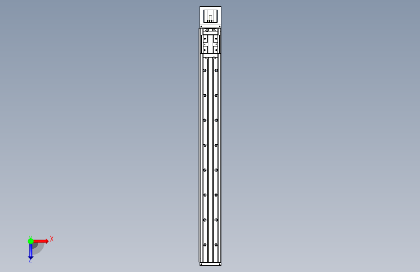 TPA KK系列单轴机器人-TPA-KSR-8610C-940A1-M-F0S0 俯视图