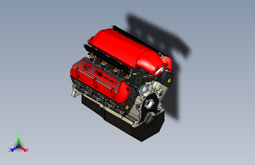 V8 福特发动机 无活塞