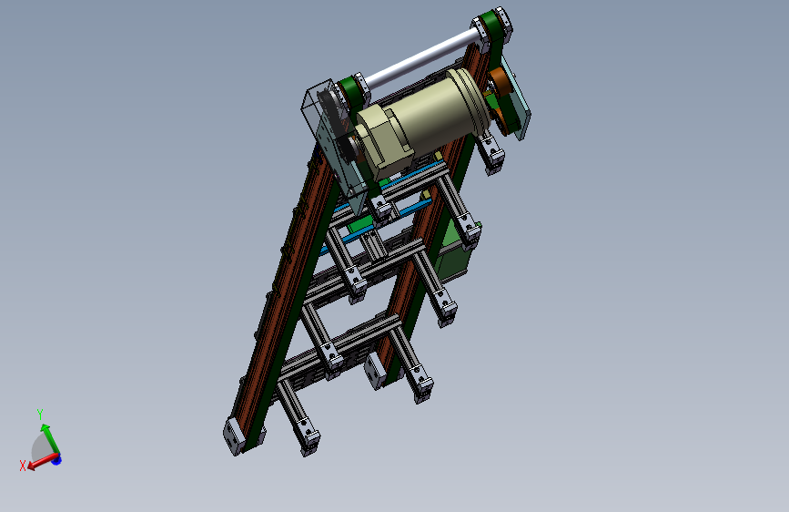 B4201-3.8米0.325米双带输送机构