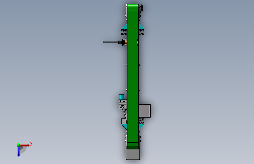 B4185-1米0.06米皮带输送机构_SOLIDWORKS 2021_模型图纸下载 – 懒石网