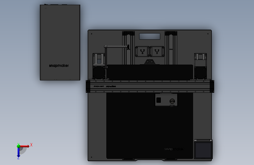 B3880-SnapmakerA350T 俯视图