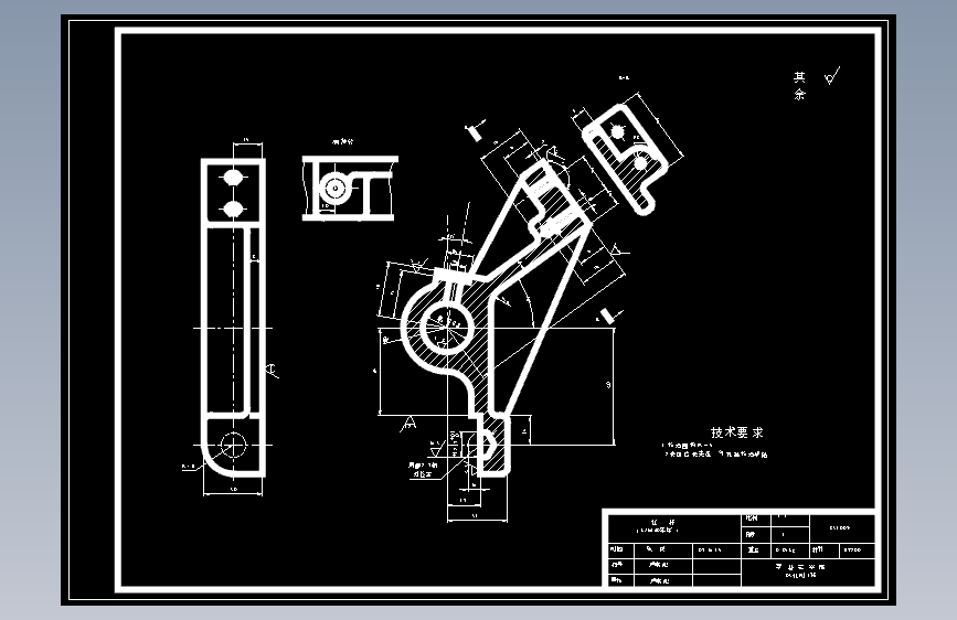 CA6140—831009杠杆加工工艺规程及钻M8底孔夹具设计完整版
