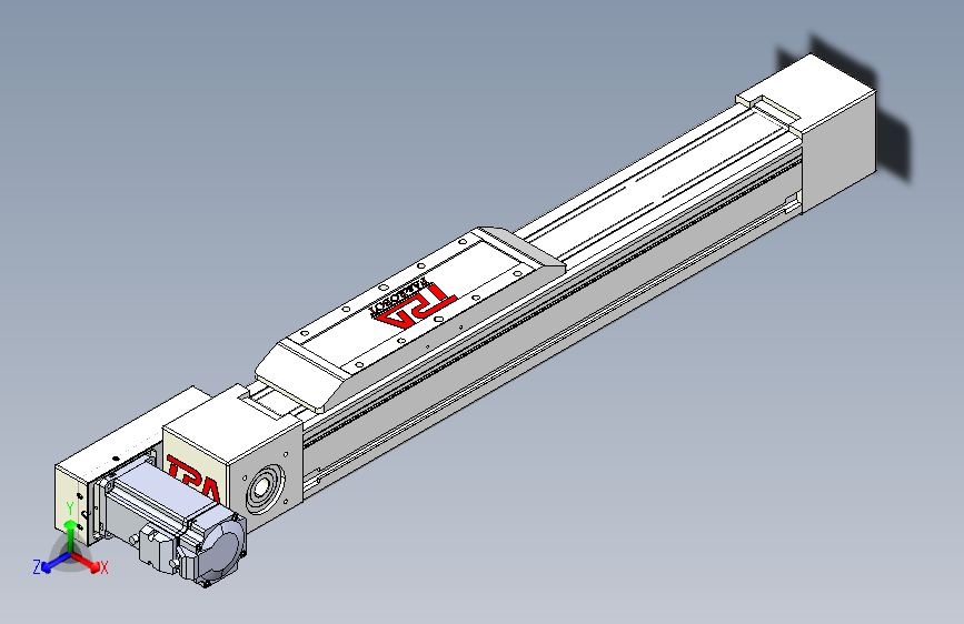TPA OCB系列伺服电机集成皮带传动直线执行器-TPA-OCB-80-140-L250-ML-P40-N3