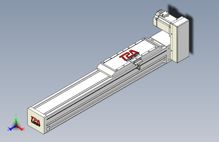 TPA OCB系列伺服电机集成皮带传动直线执行器-TPA-OCB-120-224-L350-LU-P75-N3