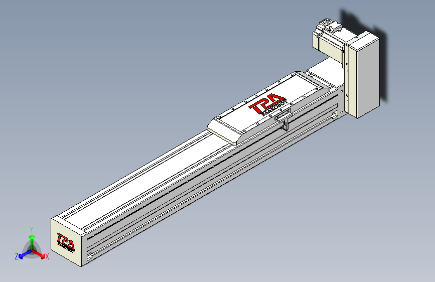 TPA OCB系列伺服电机集成皮带传动直线执行器-TPA-OCB-120-224-L450-LU-P75-N3