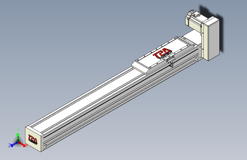 TPA OCB系列伺服电机集成皮带传动直线执行器-TPA-OCB-120-224-L650-LU-P75-N3