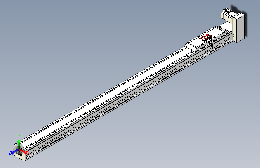 TPA OCB系列伺服电机集成皮带传动直线执行器-TPA-OCB-120-224-L1750-LU-P75-N3