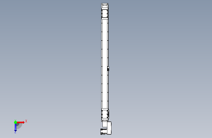 TPA GCBS系列带式直线轴双滑块型-TPA-GCBS-80-P60-L500-QR-M20-N3 俯视图