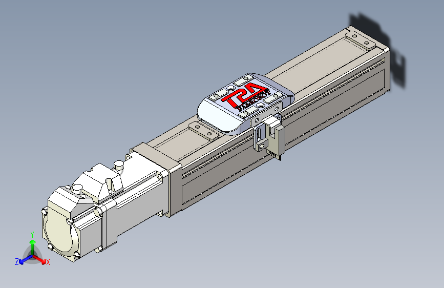 TPA HCR系列滚珠丝杠直线轴，带导轨全闭-TPA-HCR-40S-0802C-L60-M-Y-P10-N3