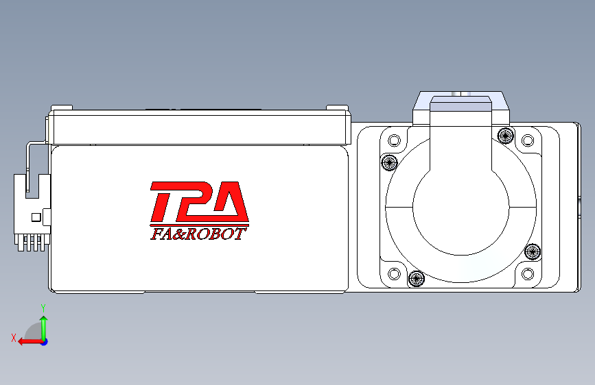 TPA HCR系列滚珠丝杠直线轴,带导轨全闭-TPA-HCR-110D-1610C-L950-ML-C-P40-N3 背面视图