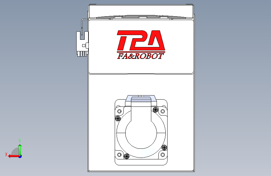 TPA HCR系列滚珠丝杠直线轴,带导轨全闭-TPA-HCR-120D-1610C-L850-MP-C-P20-N3 背面视图
