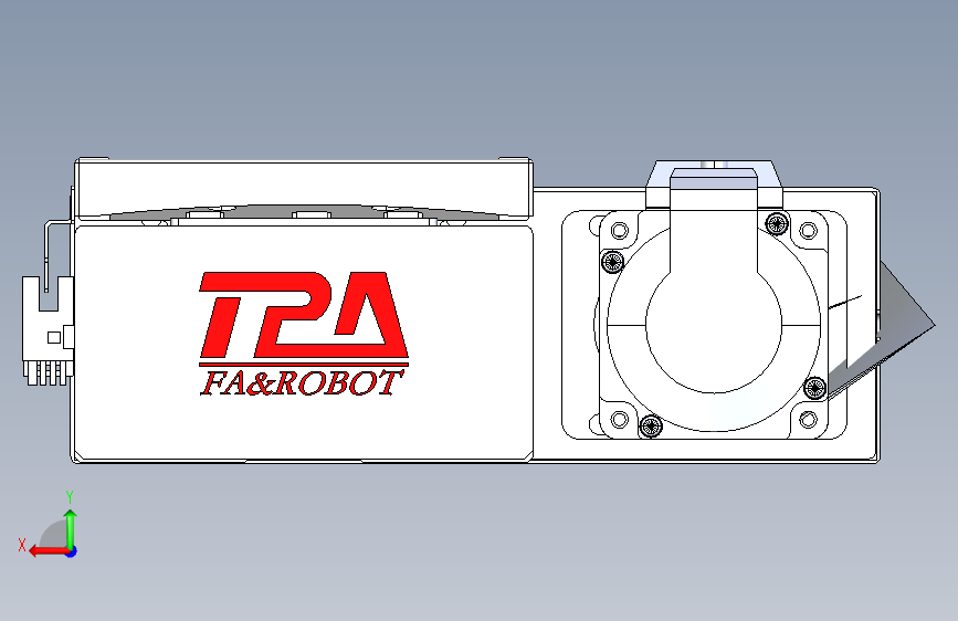 TPA HCR系列滚珠丝杠直线轴,带导轨全闭-TPA-HCR-120D-1610C-L1150-ML-Y-P40-N3 背面视图