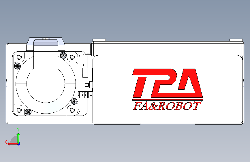 TPA HCR系列滚珠丝杠直线轴,带导轨全闭-TPA-HCR-140D-2010C-L700-MR-C-P40-N3 背面视图